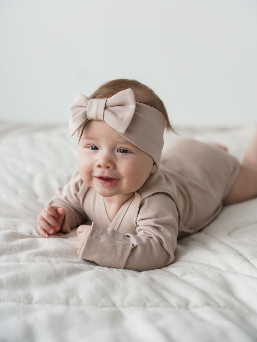 повязка-чалма "крем-брюле" 0+ из россии вид сбоку