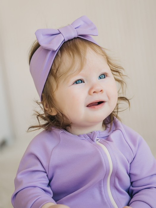 повязка-чалма "лаванда" 0+ от бренда bungly вид слева