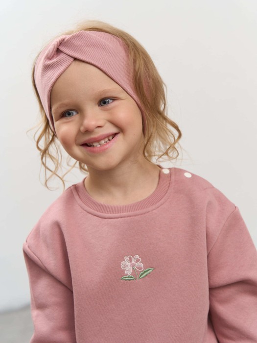 повязка из кашкорсе "дымчатая роза" 0+ фотография