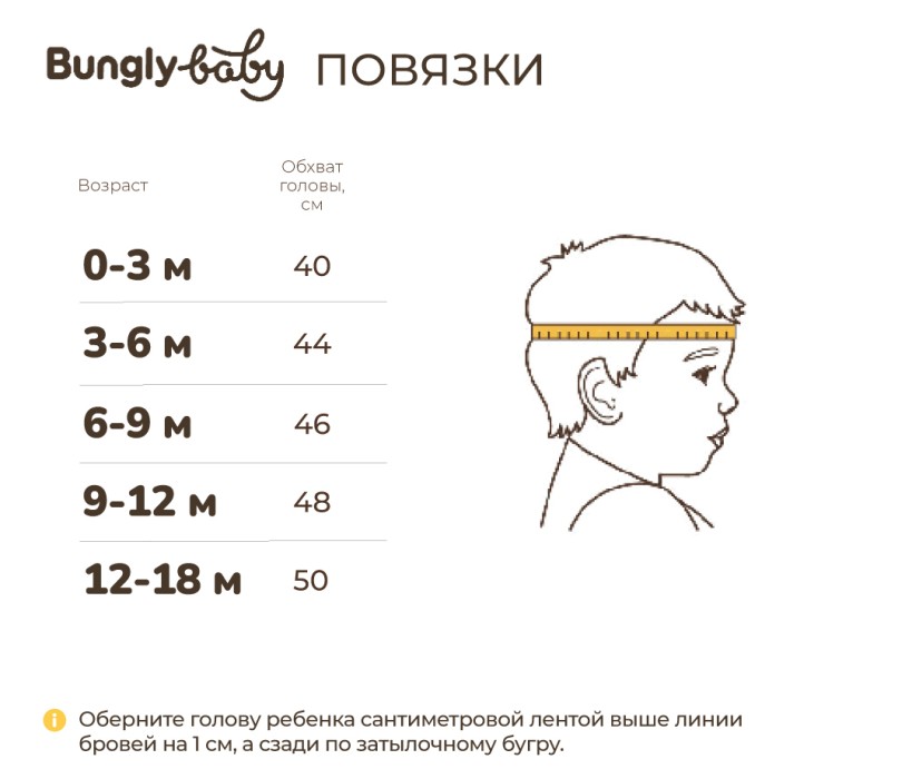 повязка с бантиком "молоко" 0+ по цене 279 руб вид справа