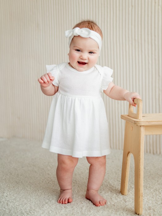 повязка-солоха "молоко" из ажурного хлопка 0+ из россии вид сбоку