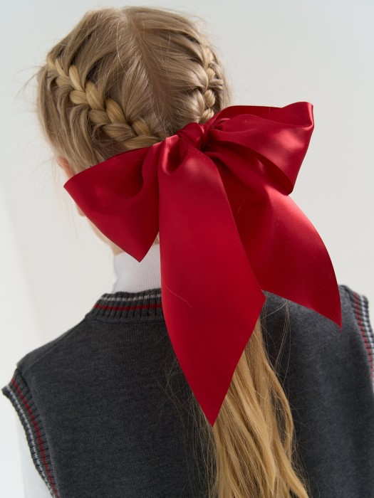 резинка бант "бордо" 7+ фотография