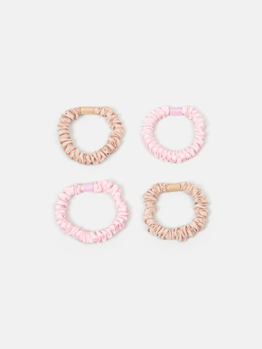 резинки для волос "беж/роза" 4 шт по цене 499 руб вид справа