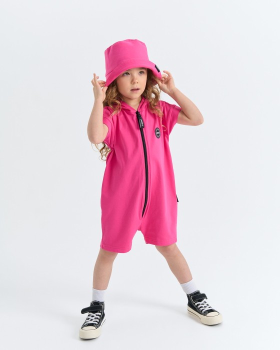 ромпер на молнии с капюшоном "бабл-гам" фотография