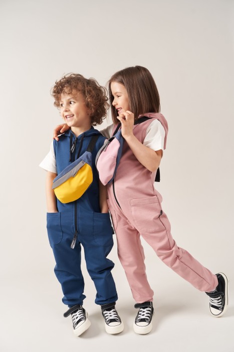 ромпер с длинными штанинами "шторм" универсального стиля с лицевой стороны