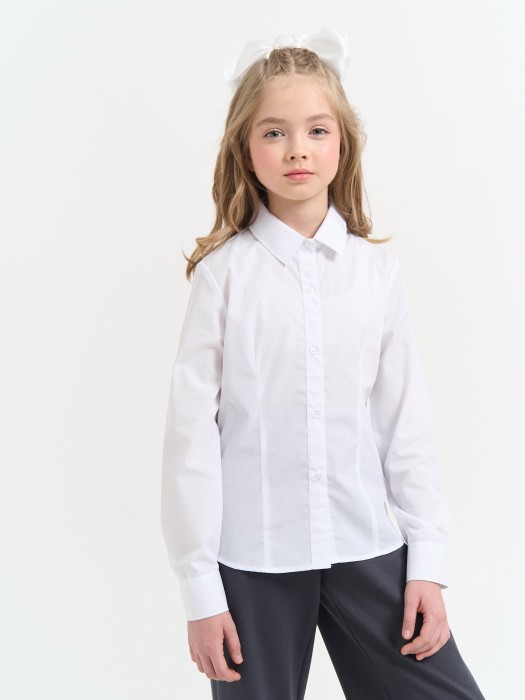 рубашка "белая" для девочки 7+ фотография