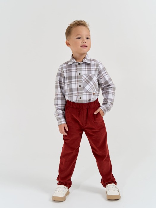 рубашка фланелевая "дымка" из фланели спереди