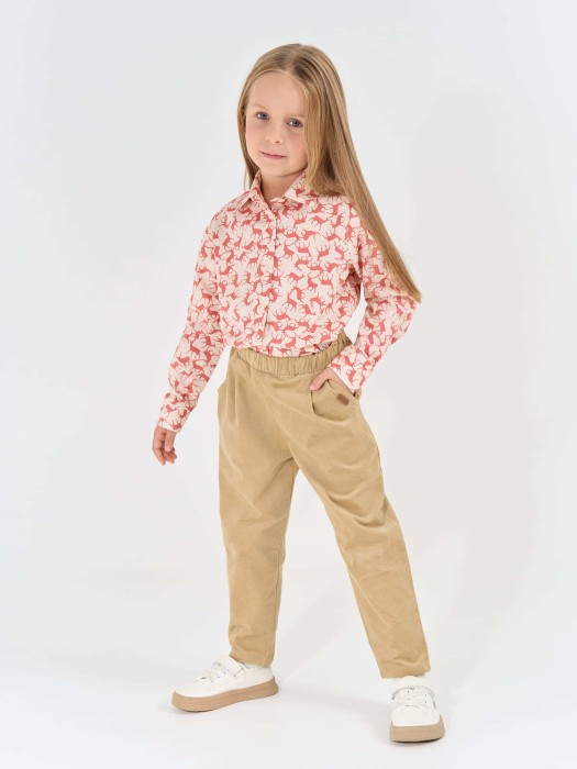 рубашка "олени" из проверенных материалов спереди
