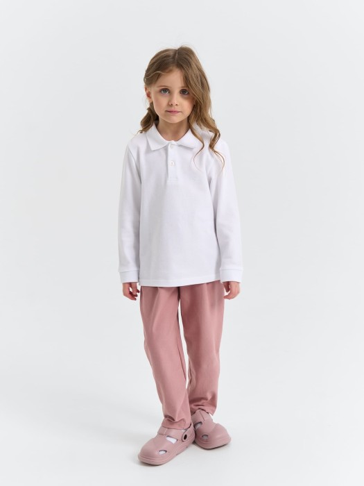 рубашка поло "белая" от бренда bungly вид слева