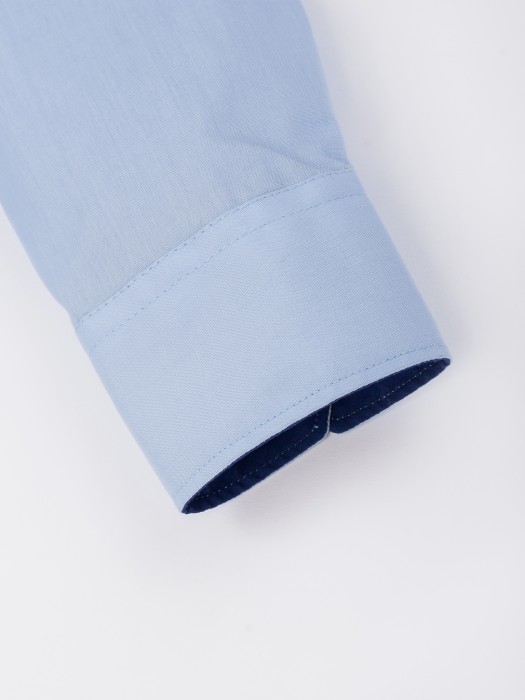 рубашка slim для мальчика "голубая" 7+ по цене 1299 руб вид справа