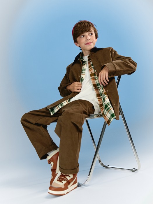 рубашка вельветовая "трюфель" 7+ по цене 3899 руб вид справа