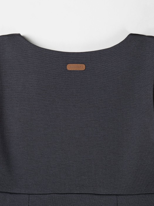 сарафан приталенный "графит" 7+ из проверенных материалов спереди