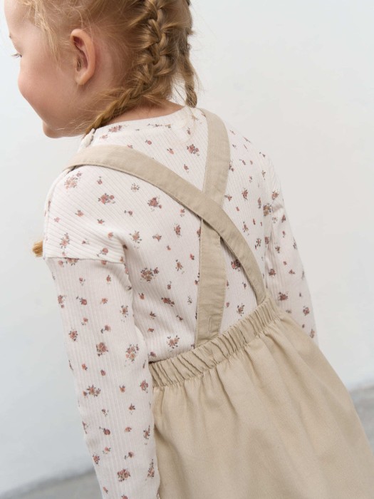 сарафан вельветовый "крем-брюле" 0+ по цене 1469 руб вид справа