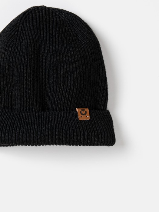 шапка бини хлопковая "уголь" 7+ по цене 899 руб вид справа