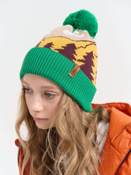 шапка хлопковая "эльбрус" из хлопка спереди