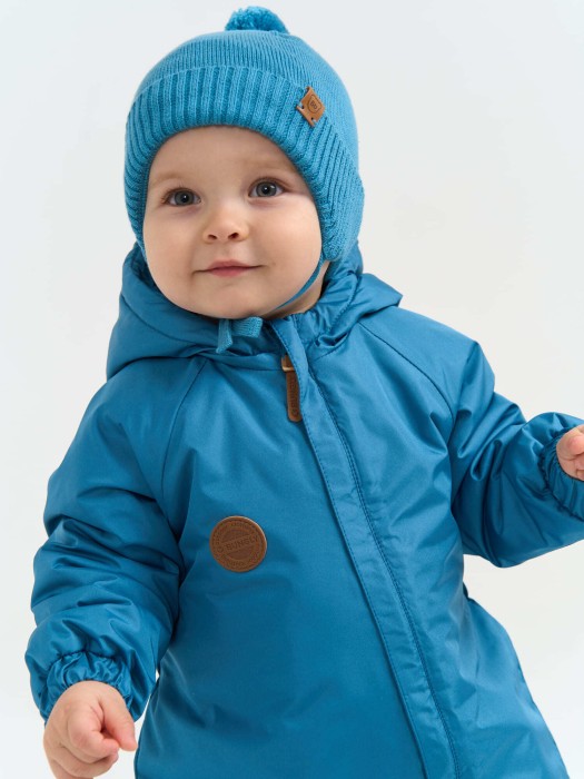 шапка хлопковая на подкладе "бриз" 0+ от бренда bungly вид слева