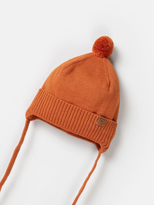 шапка хлопковая на подкладе "терракот" 0+ по цене 1199 руб вид справа