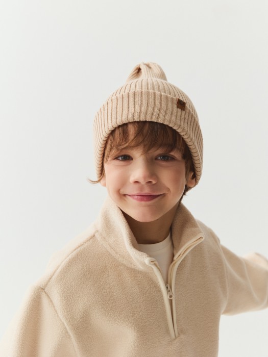 шапка хлопковая однослойная "беж" по цене 1499 руб вид справа