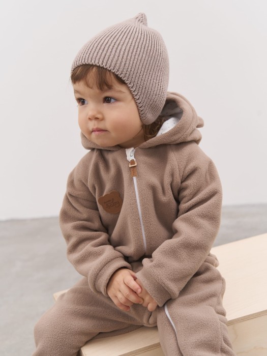 шапка хлопковая однослойная "кокос" 0+ от бренда bungly вид слева