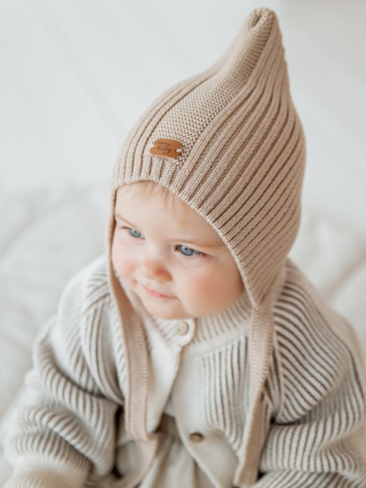 шапка хлопковая однослойная "нюд" 0+ (эльф) фотография