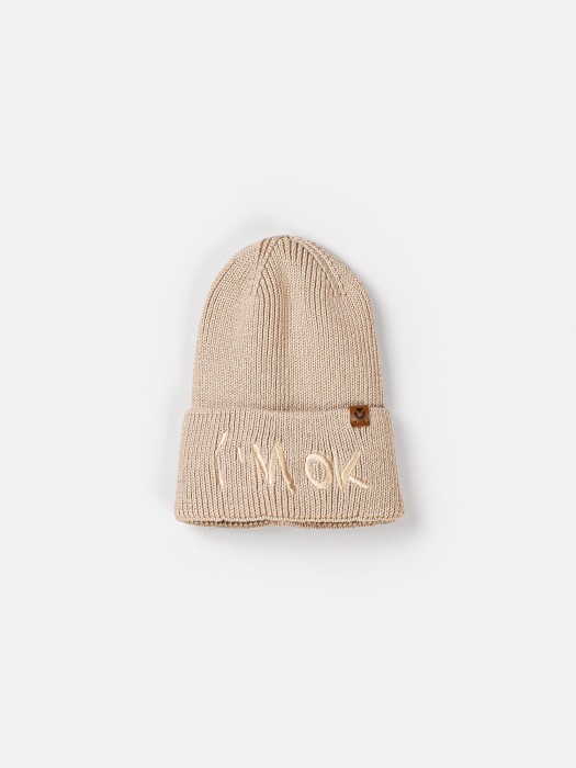 шапка из смесового хлопка с вышивкой "тофу" 7+ фотография