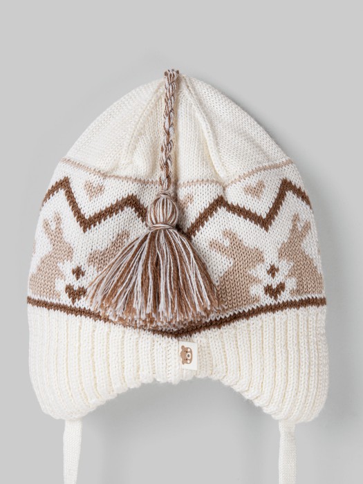 шапка из смесовой шерсти "мокко" 0+ из россии вид сбоку