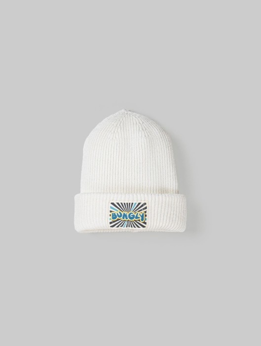 шапка из смесовой шерсти "молоко" с принтом фотография