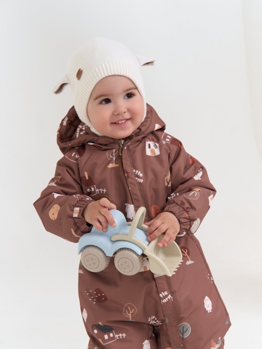 шапка из смесовой шерсти "овечка" 0+ из россии вид сбоку