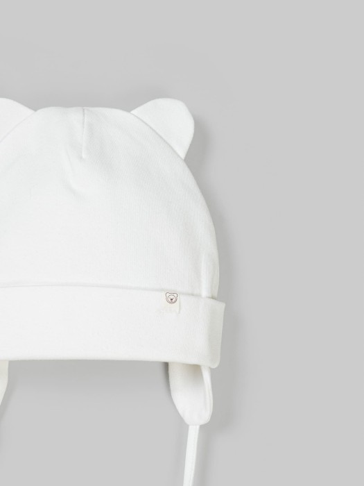 шапка трикотажная двухслойная "молоко" 0+ по цене 1099 руб вид справа