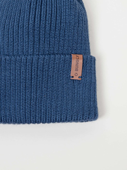 шапка тыква из смесовой шерсти однослойная "деним" по цене 1799 руб вид справа