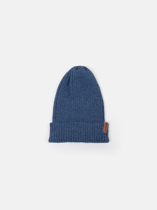 шапка тыква из смесовой шерсти однослойная "деним" фотография