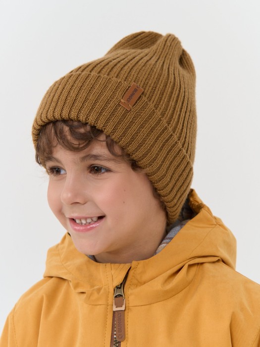 шапка тыква из смесовой шерсти однослойная "фундук" фотография