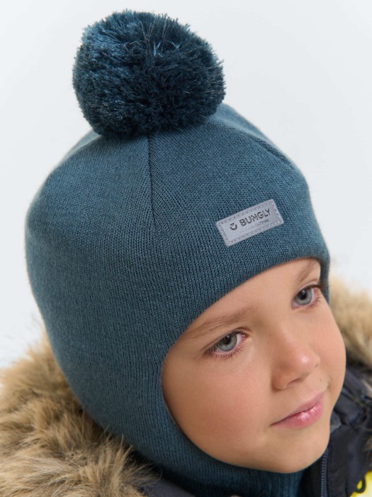 шлем зимний из смесовой шерсти "малахит" по цене 2399 руб вид справа