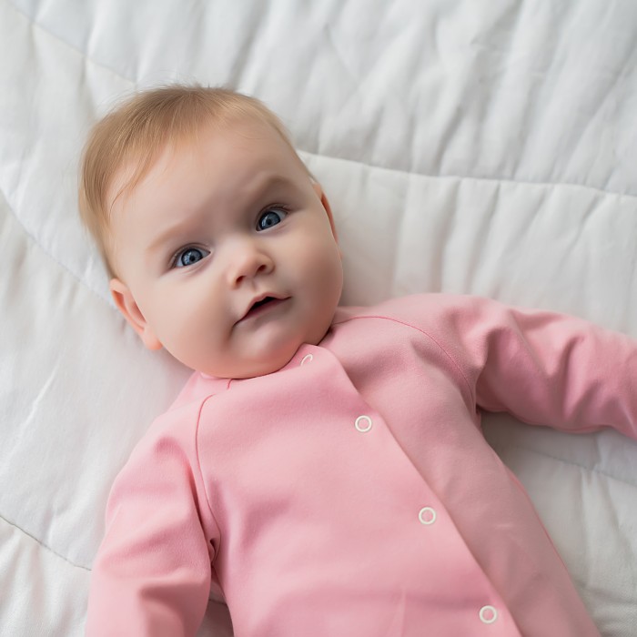 слип на кнопках "роза" 0+ из проверенных материалов спереди