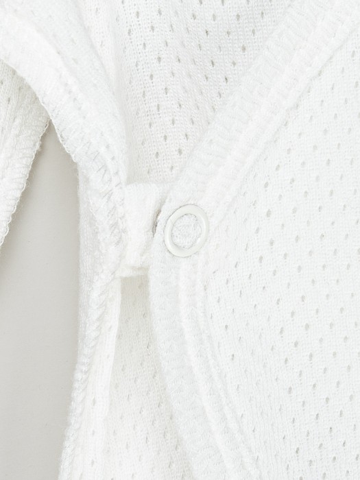 слип на кнопках с крылышками "молоко" из ажурного хлопка 0+ из россии вид сбоку