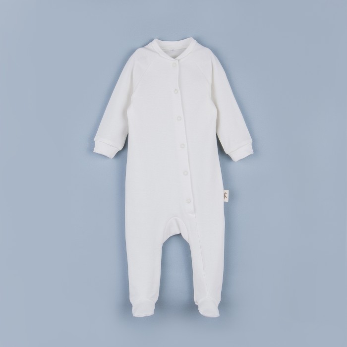 слип на кнопках "сливки" 0+ от бренда bungly вид слева