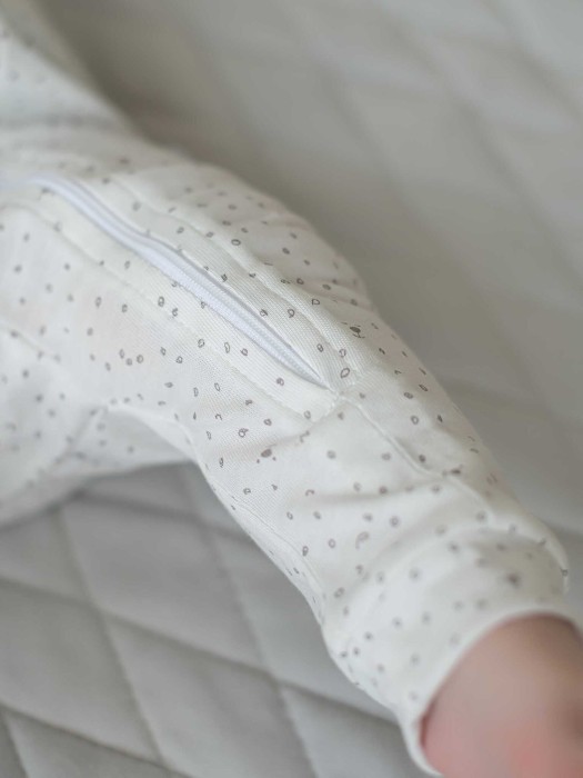 слип на молнии "мишутка" 0+ из проверенных материалов спереди