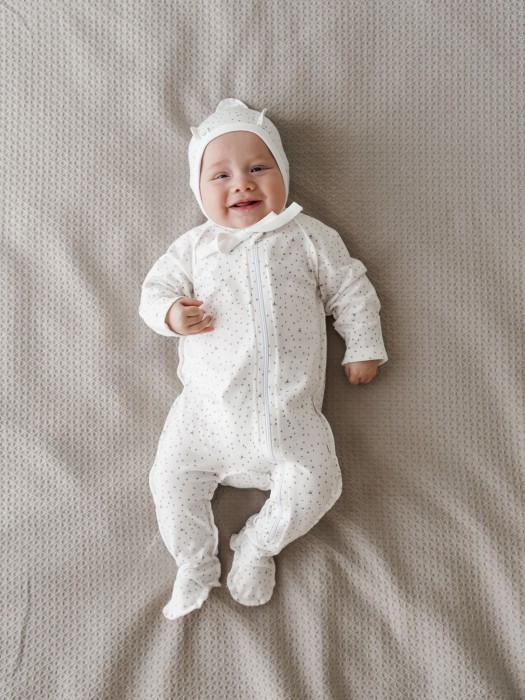 слип на молнии с закрытой ножкой "мишутка" 0+ фотография