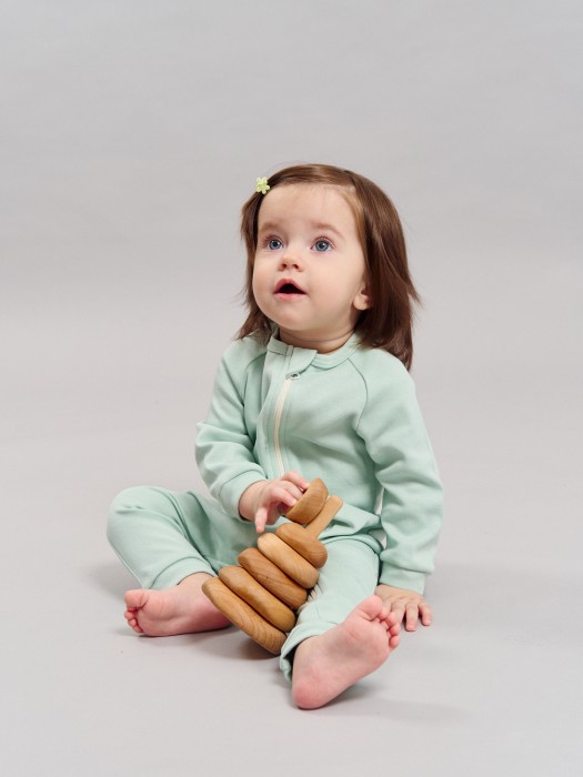 слип на молнии "шалфей" 0+ по цене 1799 руб вид справа