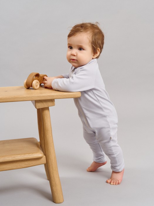 слип на молнии "жемчуг" 0+ от бренда bungly вид слева