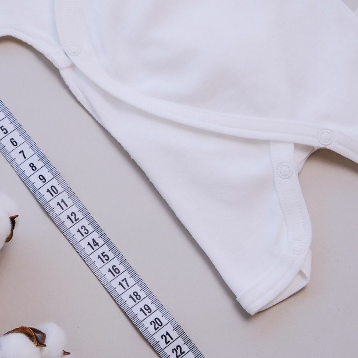 слип распашной на кнопках для недоношенных "тофу" 0+ из проверенных материалов спереди