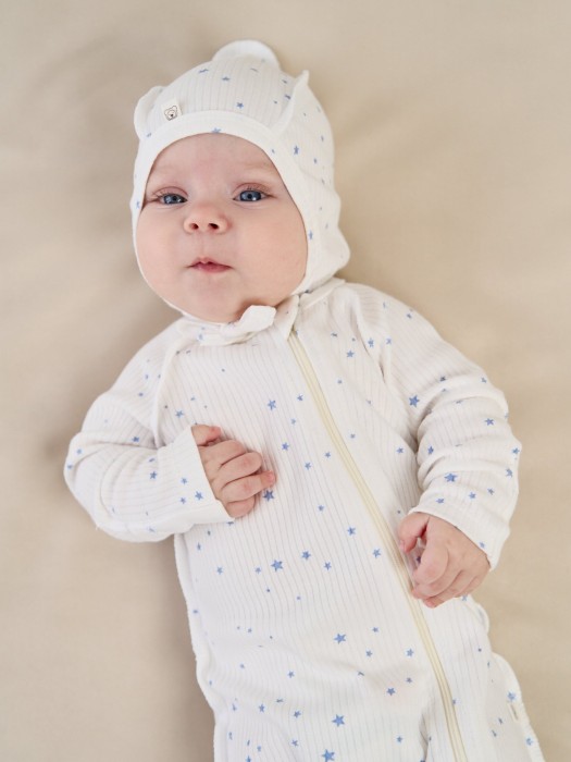 слип с закрытой ножкой "голубые звезды" 0+ по цене 1799 руб вид справа