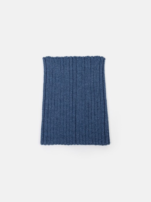 снуд из смесовой шерсти "деним" вертикальная вязка по цене 1299 руб вид справа