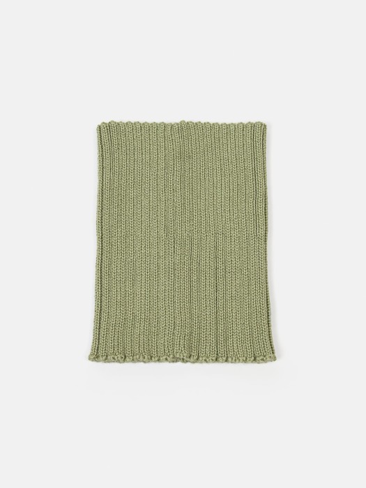 снуд из смесовой шерсти "шалфей" вертикальная вязка по цене 1299 руб вид справа