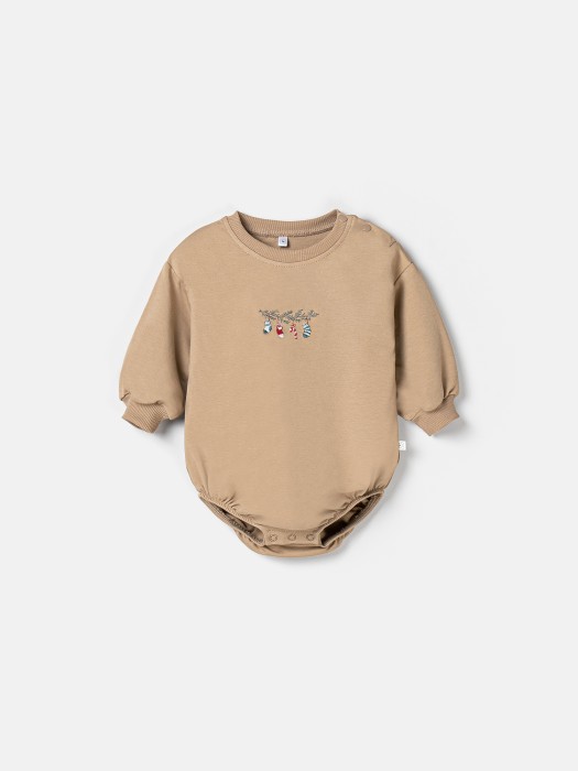 свитшот боди "мускатный орех" 0+ от бренда bungly вид слева