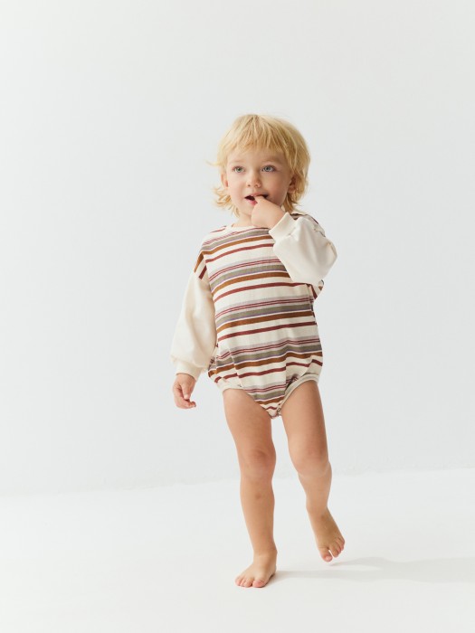 свитшот боди "полоска" 0+ из проверенных материалов спереди