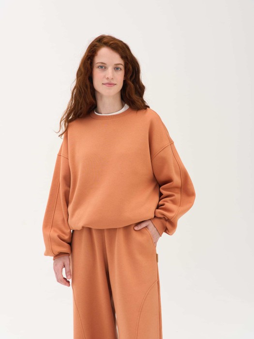 свитшот "карамель" женский утепленный фотография