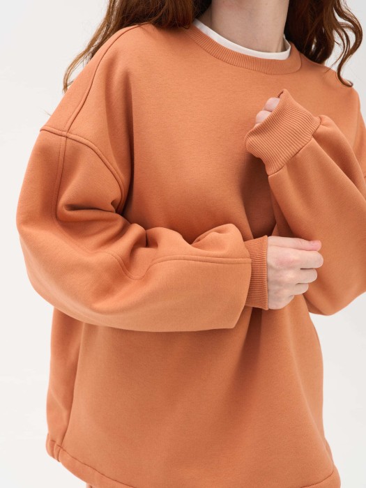 свитшот "карамель" женский утепленный по цене 4193 руб вид справа