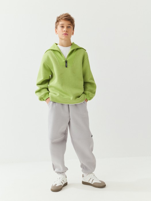 свитшот "лайм" утепленный 7+ из проверенных материалов спереди