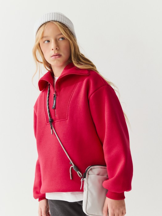 свитшот "малина" утепленный 7+ из россии вид сбоку